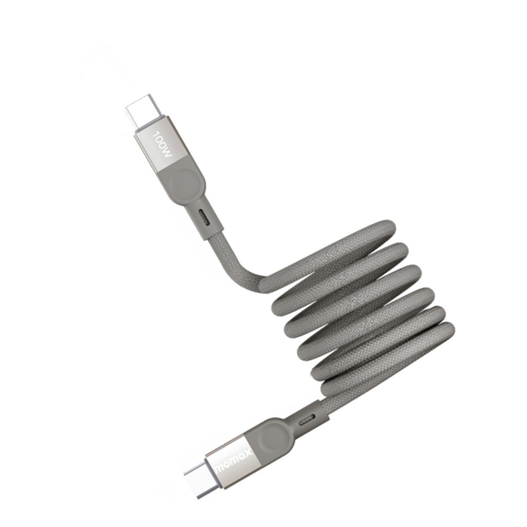 Momax Mag Link USB-C to USB-C 100W USB2.0 Magnetic cable 1m (Titanium)