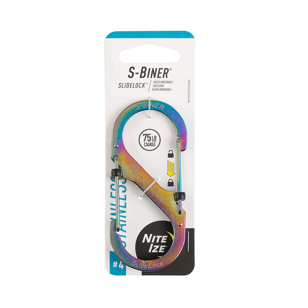 NiteIze S-Biner SlideLock Size #4 (Spectrum)