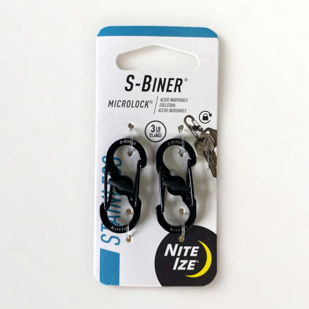 NiteIze S-Biner MicroLock (Black)