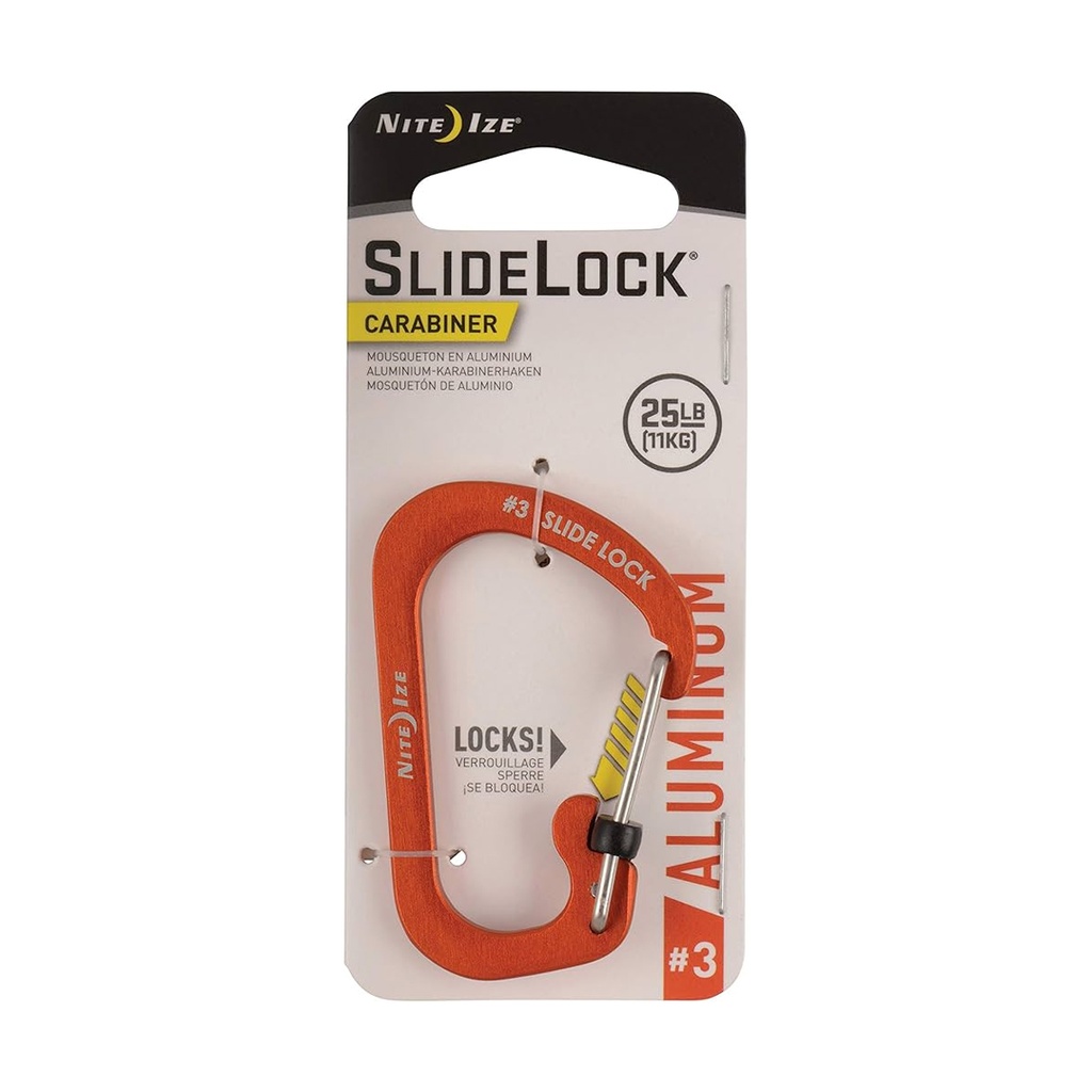 NiteIze SlideLock Carabiner Aluminum Size #3