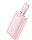 Anker Zolo Power Bank (20K, 30W, Built-In USB-C and Lightning Cable) (Pink)