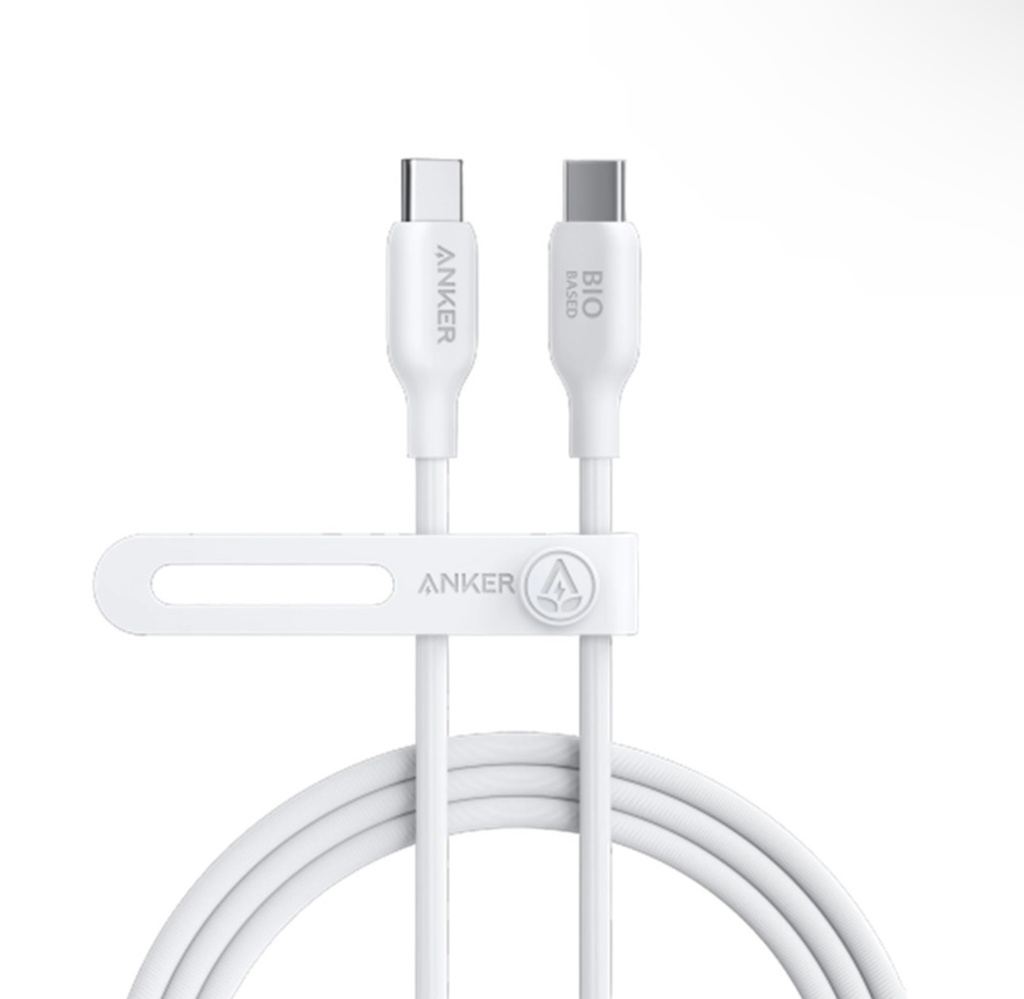 FOC_Anker 544 USB-C to USB-C Cable 140W (Bio-Based) (0.9m/3ft) (White)