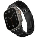 Uniq Osta Apple Watch Steel Strap With Self-Adjustable Links 49/45/44/42Mm - Midnight (Black)