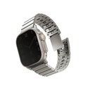 Uniq Strova Mag Apple Watch Self-Adjustable Steel Link Band 49/45/44/42Mm - Titanium (Silver)