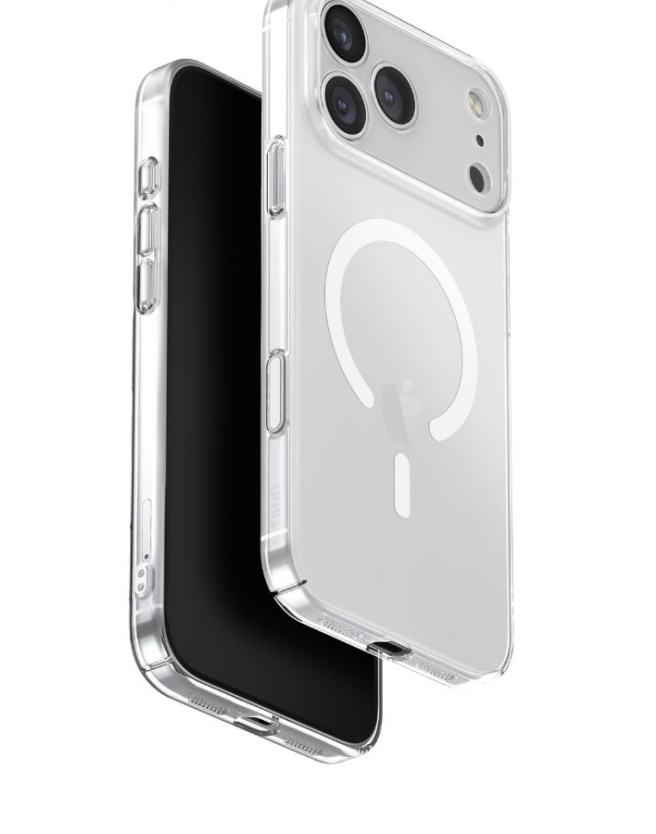 Uniq Airsuit MagSafe Case for iPhone 17 Pro Max (Glossy Clear/White)