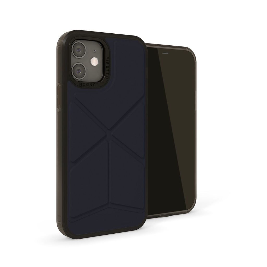 Pipetto Origami Snap for iPhone 12 mini (Dark Blue)