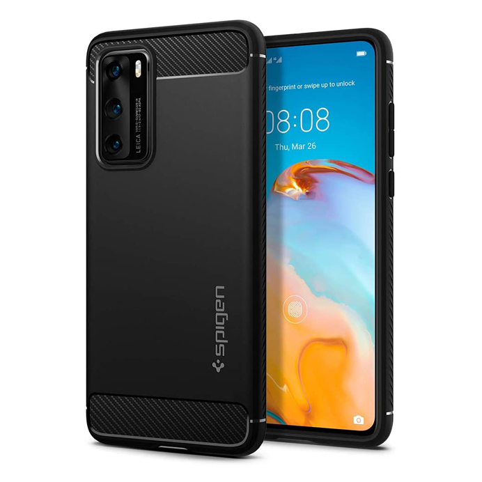 Spigen Rugged Armor for Huawei P40 (Matte Black)