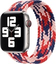 WIWU Braided Solo Loop Watchband For iWatch 42-44mm / L:155mm (Pink/Red/Blue)