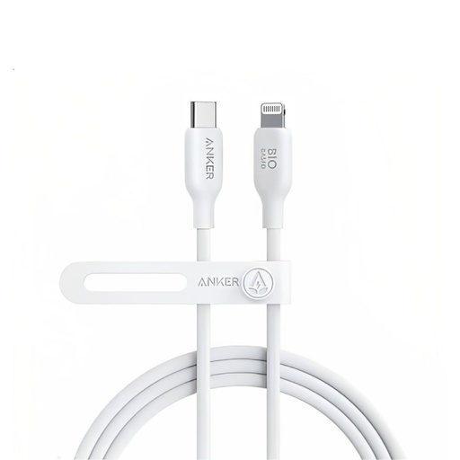 [A80B2H21] Anker 542 USB-C to Lightning Cable (Bio-Based) (1.8m/6ft) (White)