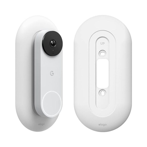 [ENETHE-WIRED-PL-WH] Elago Wall Plate for Nest Hello Doorbell Wired (White)