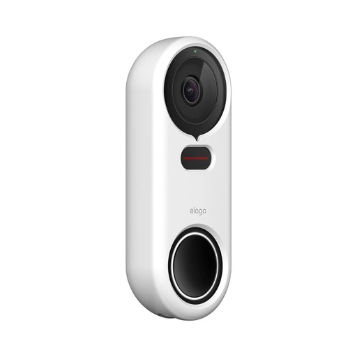 [ENETHE-SC-WH] Elago Silicone Case for Nest Doorbell Hello (White)