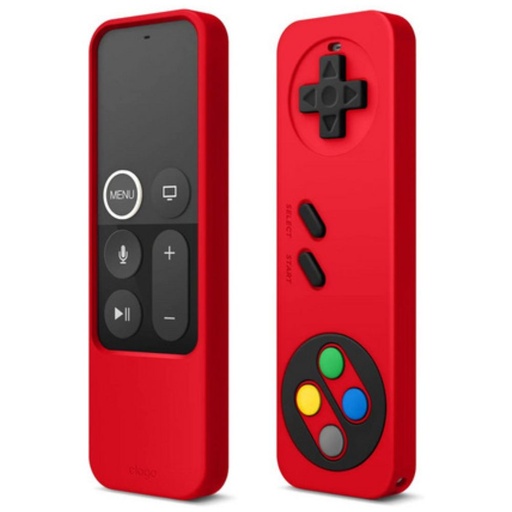 [ER4-RD] Elago R4 Retro Case for Apple TV Siri Remote with Lanyard (Red)