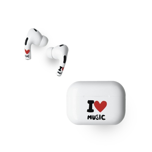 [1490APPCYS] RockMax Skin for Airpods Pro 2/Pro (I love music)