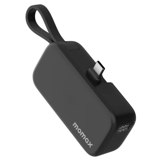 [IP130D] Momax 1-Power Mini 5000mAh Bulit-in foldable USB-C Battery pack (Black)