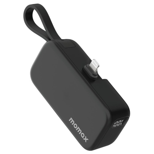 [IP130MFID] Momax 1-Power Mini 5000mAh Bulit - in foldable lightning Battery pack (Black)