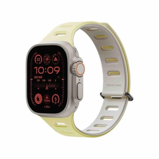 [ACTBAND-AW-L-LMOS] Native Union Active Watch Band For Apple Watch Ultra 42/44/45/49mm (Lemon/Sandstone)