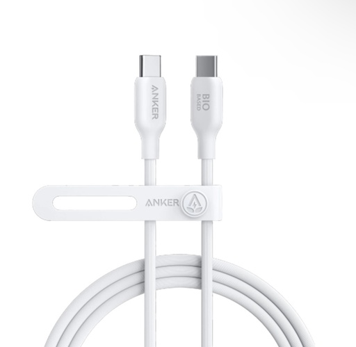 [FOC_A80F1H21] FOC_Anker 544 USB-C to USB-C Cable 140W (Bio-Based) (0.9m/3ft) (White)