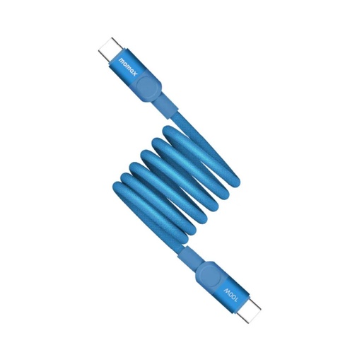 [DC52B] Momax Mag.Link 100W USB-C to USB-C Magnetic Cable 1m  (Blue)