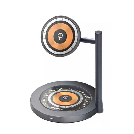 [UD36L] Momax 1-Charge Q.Port Qi2 3-in-1 Magnetic Wireless Charging Stand (Titanium)