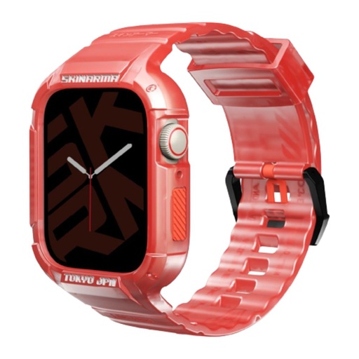[SK-WS-SAIDO-RED45] Skinarma Saido 2 in 1 Strap For Apple Watch 45/44MM (Red)