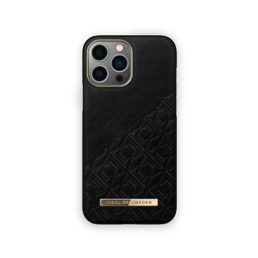 [IDACAW21-I2161P-328] iDeal of Sweden Atelier iPhone 13 Pro (Embossed Black)